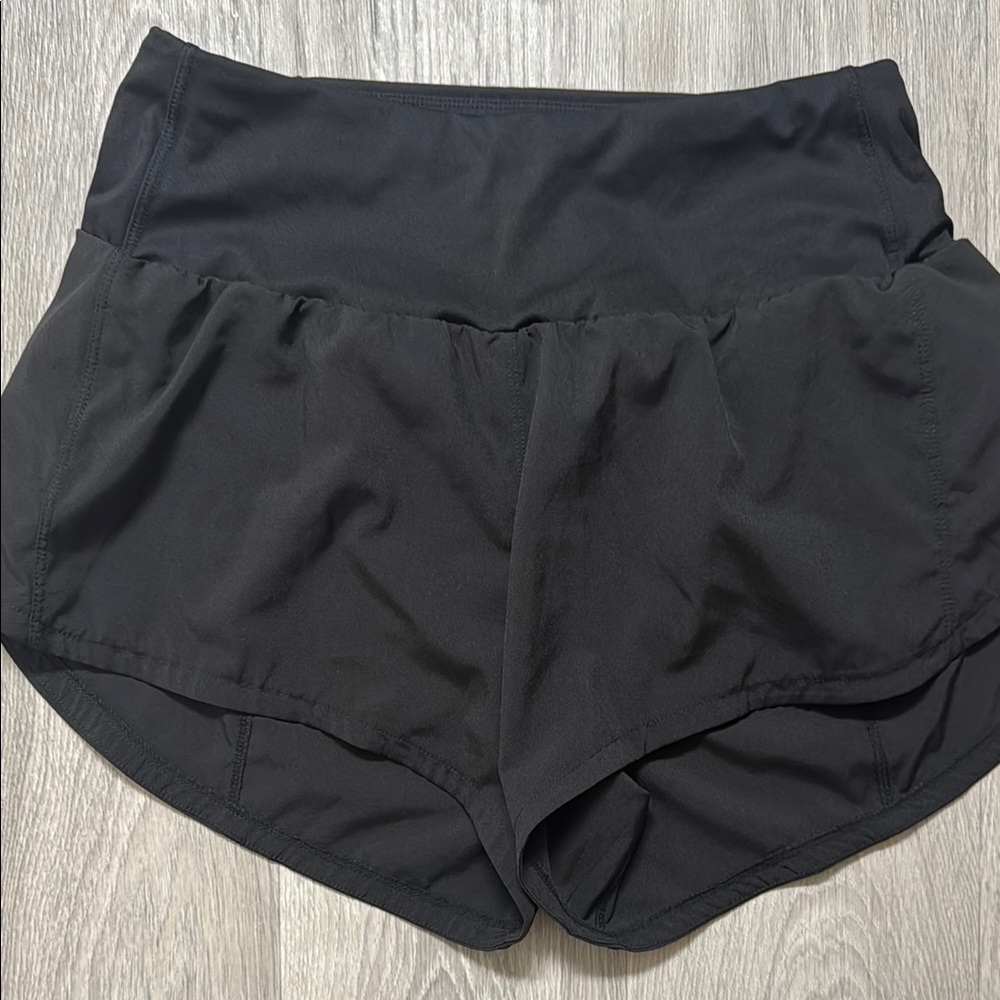 High waste active shorts